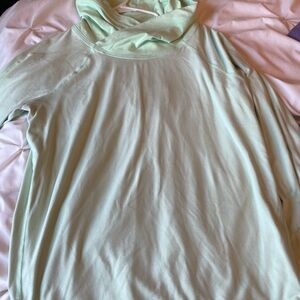 Lululemon Mint Green Cowl Neck Pullover Size 10